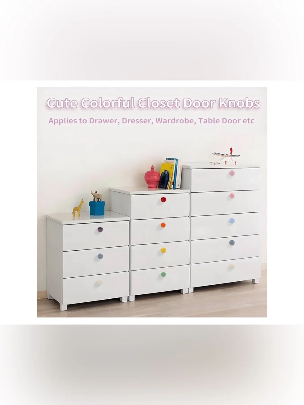 Multicolor Round Cabinet Knobs - Home Storage & Organization